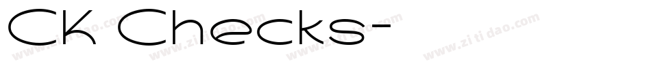 CK Checks字体转换